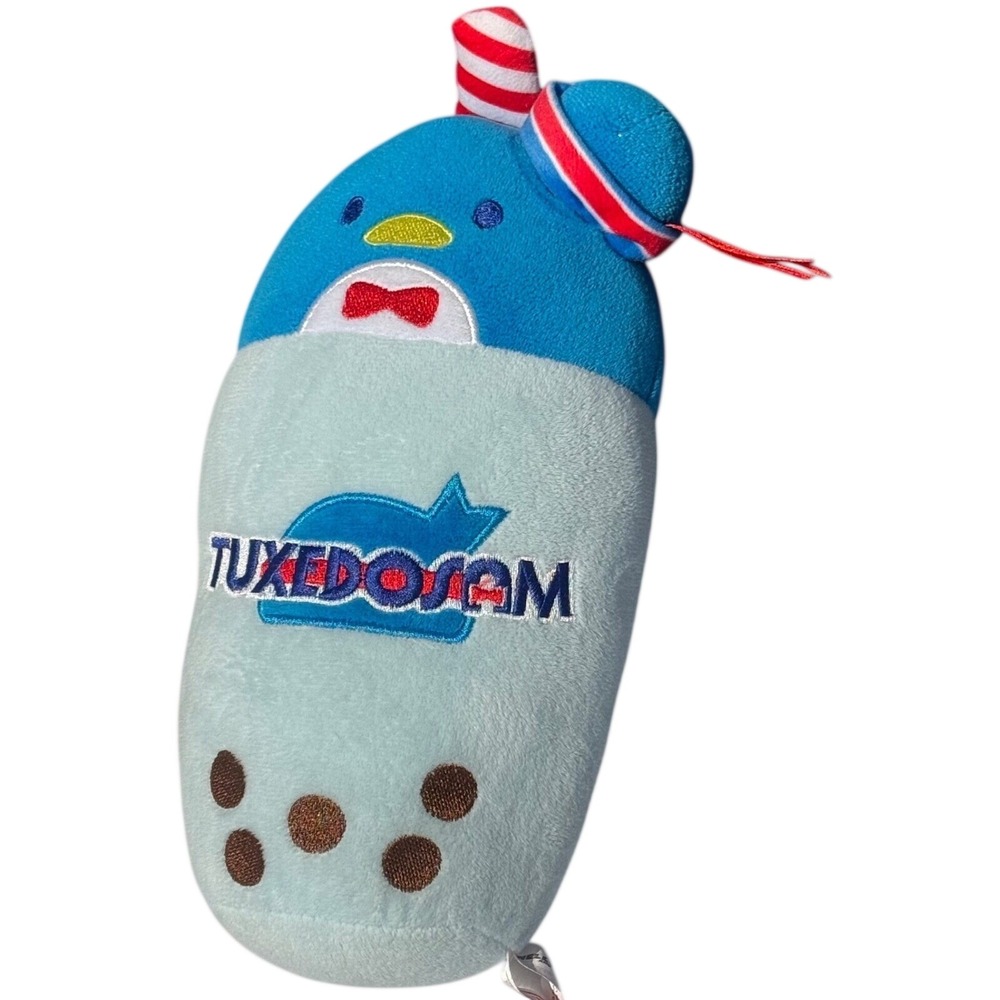 Sanrio Tuxedosam Boba Tea Plush 10 Inch Stuffed Animal‎ Blue Mint Kawaii Toy